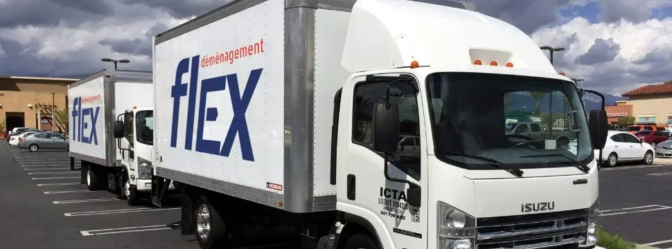 Un camion de déménagement des déménageurs de Laval, Québec