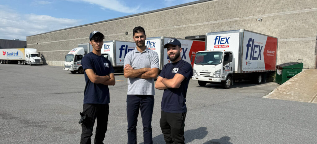 Flex Moving Pointe-Claire – Professionals at Your Service - Pointe-Claire Movers Flex Moving mover drivers in Pointe-Claire preparing to leave on time with a fully equipped moving truck